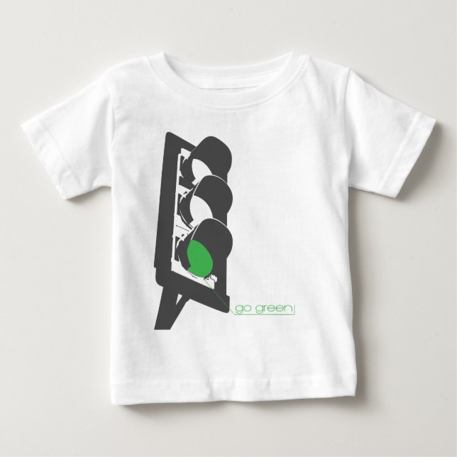 go green baby T-Shirt (Front)