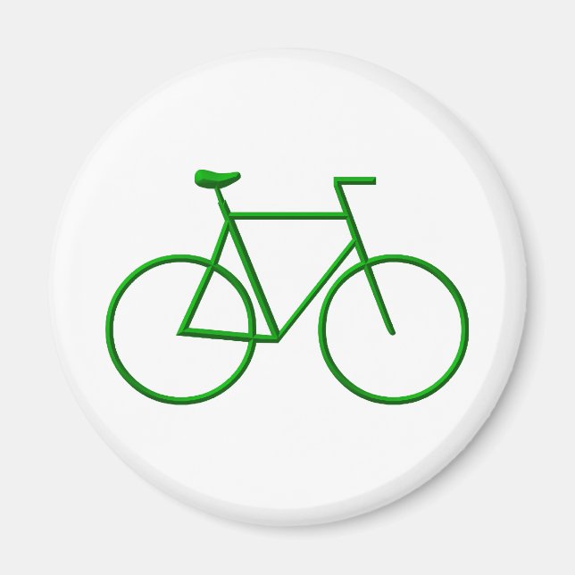 Go Green Bicycle Magnet (Front)