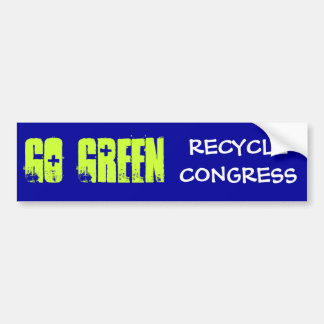 go green bumper sticker