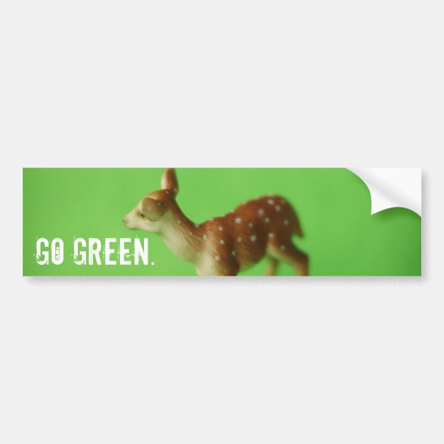 Go Green. Bumper Sticker (Front)