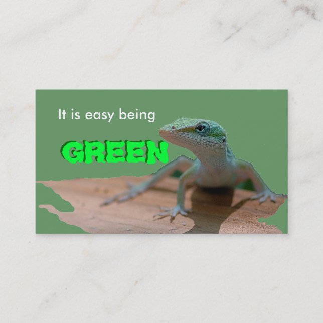 Go green business card (Front)