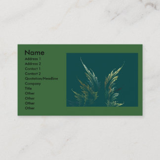 Go Green Business Card