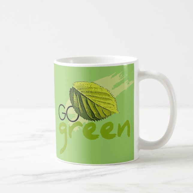 Go Green Coffee Mug (Right)