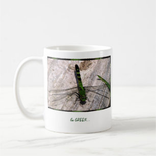 Go GREEN coffee mug with Genesis 2:15 scripture