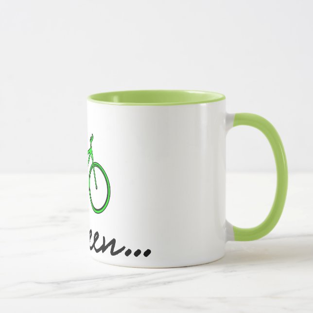 Go Green - Cycling Coffee Mug (Right)
