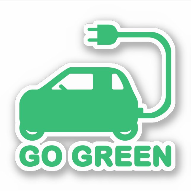 Go Green ~ Drive Electric Cars (Front)