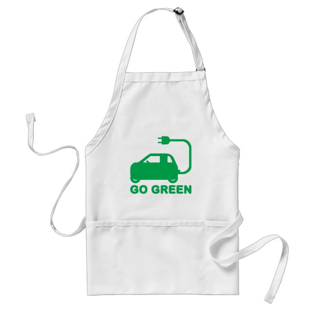 Go Green ~ Drive Electric Cars Standard Apron (Front)