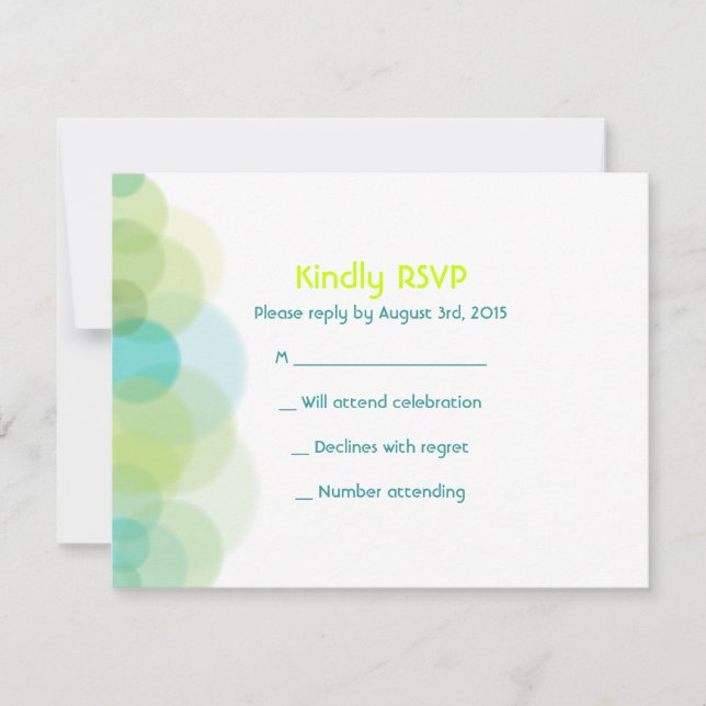 GO GREEN EARTH Bar Bat Mitzvah Invitation Reply (Front)