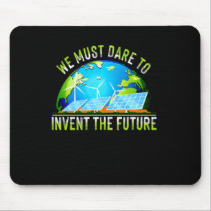 Go Green Earth Day Renewable Energy Sun Solar Wi T Mouse Pad
