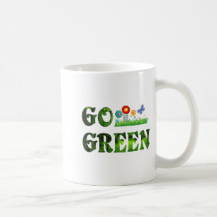 Go Green Eco Friendly Vegetarian Save Forest T Shi Coffee Mug