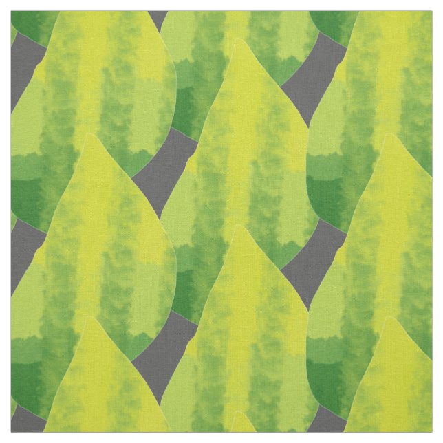 Go green eco nature leaf design fabric (Swatch)