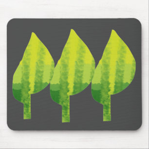 Go green eco nature leaf design mouse pad