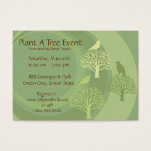 "Go Green" Event Promotion Cards