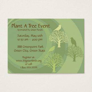 "Go Green" Event Promotion Cards