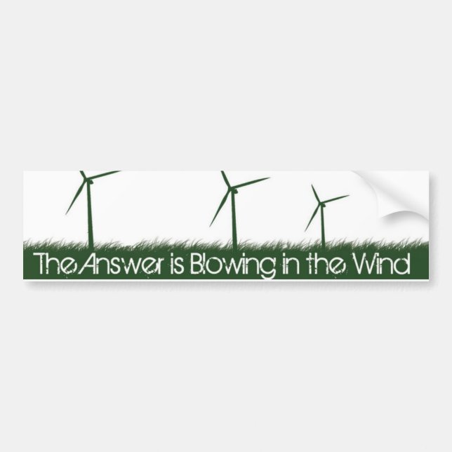 Go Green, Go Clean, Go Renewable Bumper Sticker (Front)