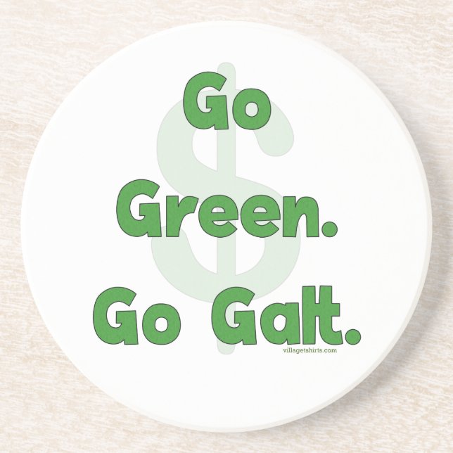 Go Green Go Galt Coaster (Front)