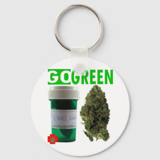GO GREEN KEY RING