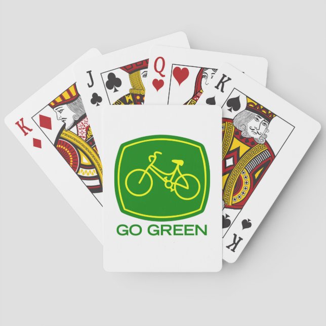Go Green Playing Cards (Back)