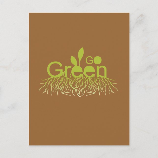 Go Green Postcard (Front)