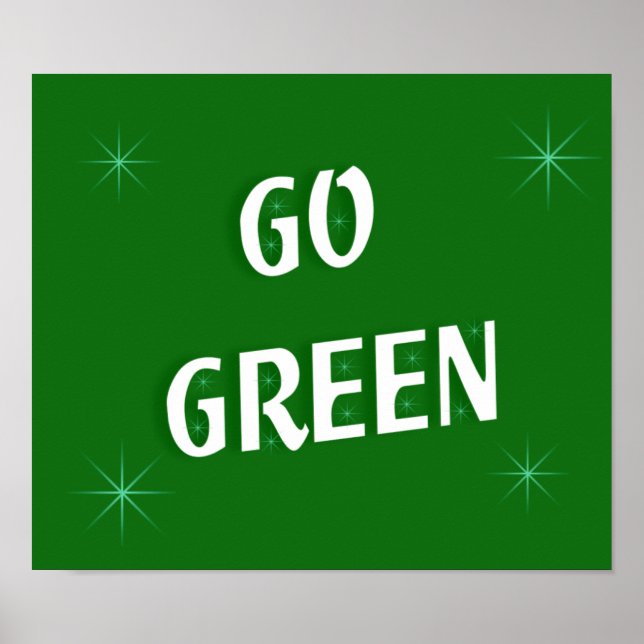 Go Green Poster (Front)