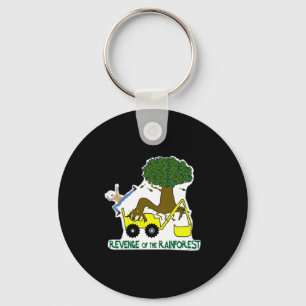 Go Green Reduce Reuse Recycle Rain Forest T Shirt Key Ring