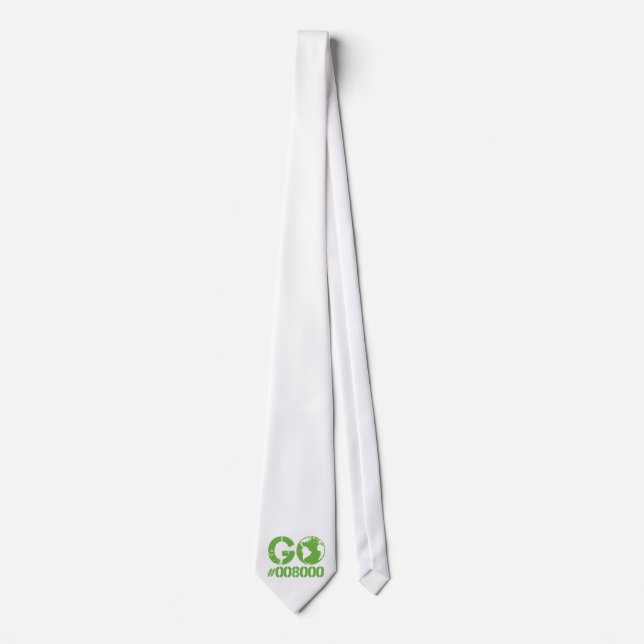 Go Green RGB CMKY Tie (Front)