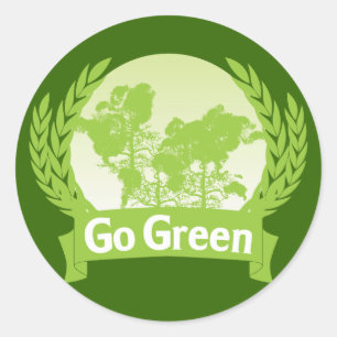 Go Green Sticker
