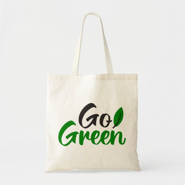 Go green tote bag (Front)