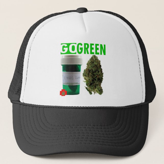 GO GREEN TRUCKER HAT (Front)