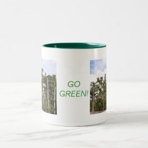 GO GREEN Two-Tone COFFEE MUG