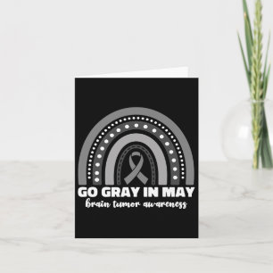 Go Grey In May Brain Tumour Awareness Month Rainbo Card