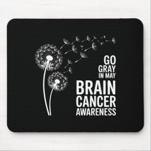 Go grey in may brain tumour awareness strong mouse pad