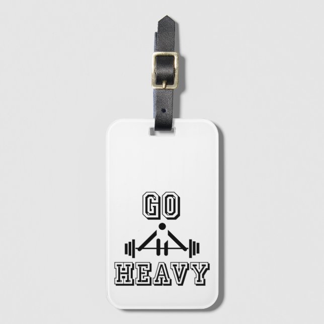 Go heavy luggage tag (Front Vertical)