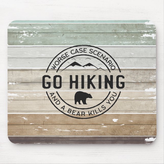 Go Hiking Mouse Pad (Front)
