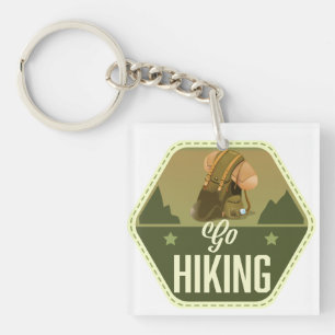 Go hiking Patch Key Ring