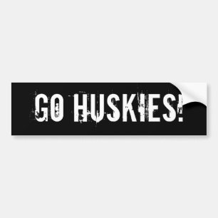 Go Huskies Bumper Sticker