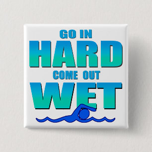 Go In Hard 15 Cm Square Badge