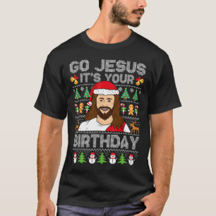 Go Jesus It's Your Birthday Ugly Christmas Sweater