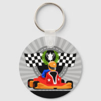 Go Kart button Key ring birthday favour gift
