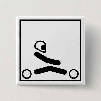 Go Kart Figure 15 Cm Square Badge