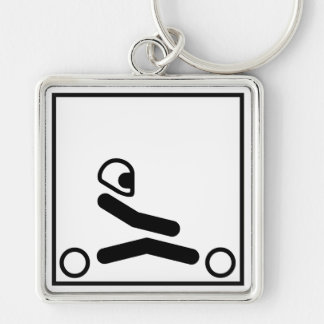 Go Kart Racing Figure Key Ring