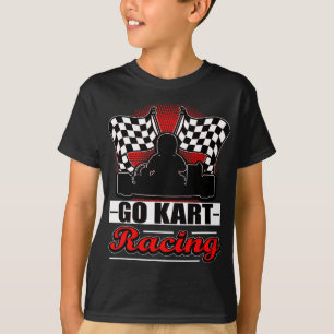 Go Kart Racing Funny Red Silhouette T-Shirt