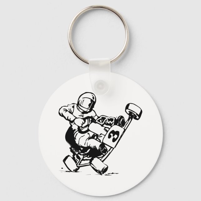 Go Kart Racing Key Ring (Front)