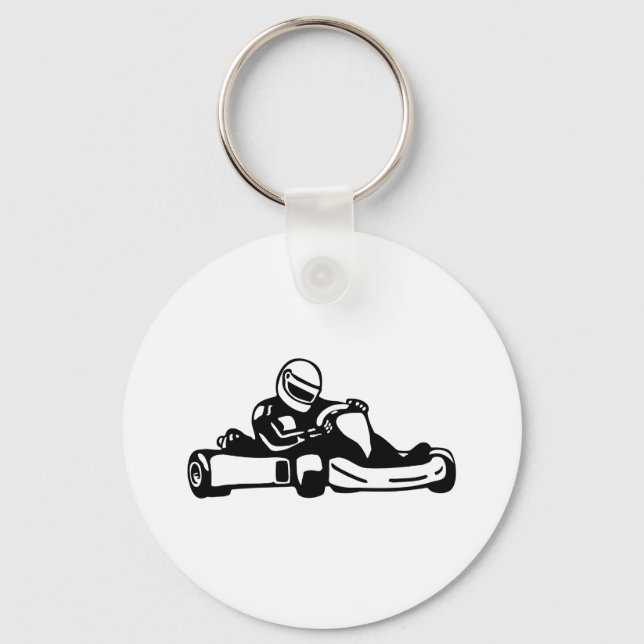 Go Kart Racing Key Ring (Front)