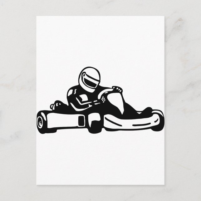 Go Kart Racing Postcard (Front)