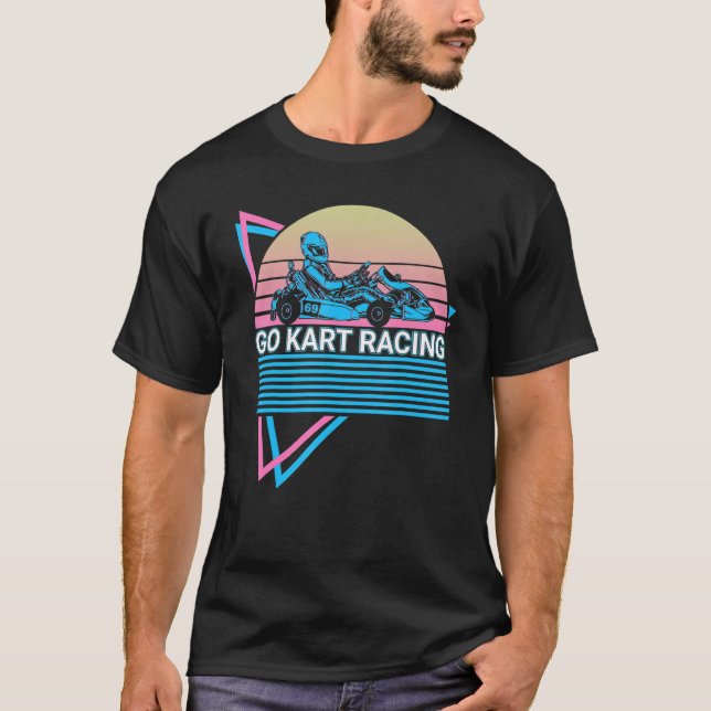 Go Kart Racing Retro Gokart T-Shirt (Front)