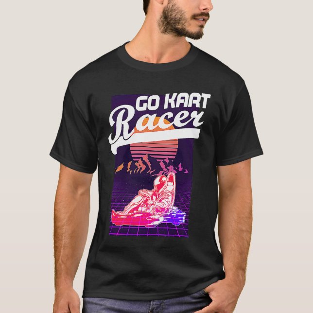 Go Kart Racing Road Karting Go Cart Racer T-Shirt (Front)