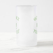 Go Luck Yourself Funny St. Patrick's Day Frosted Glass Beer Mug (Center)