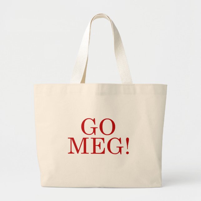 Go Meg Large Tote Bag (Front)