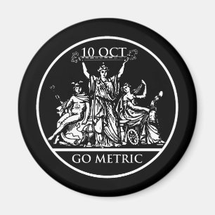 Go Metric Outlines Magnet